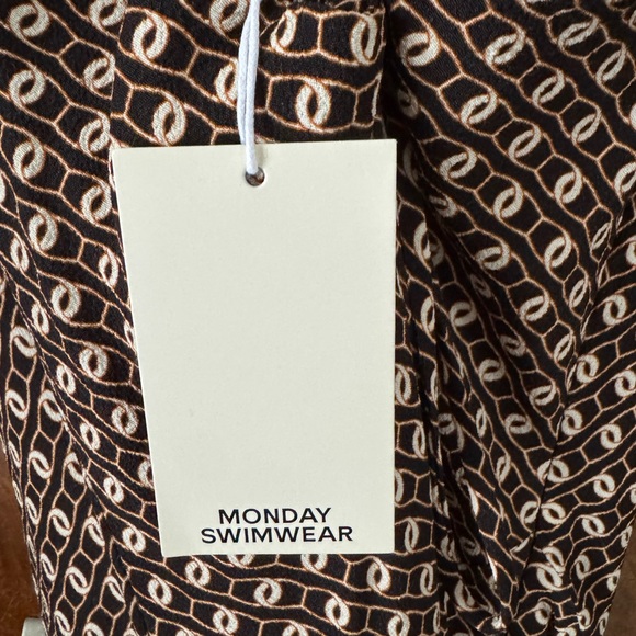 Monday Swimwear Backless Dress in Black and White - Picture 5 of 5